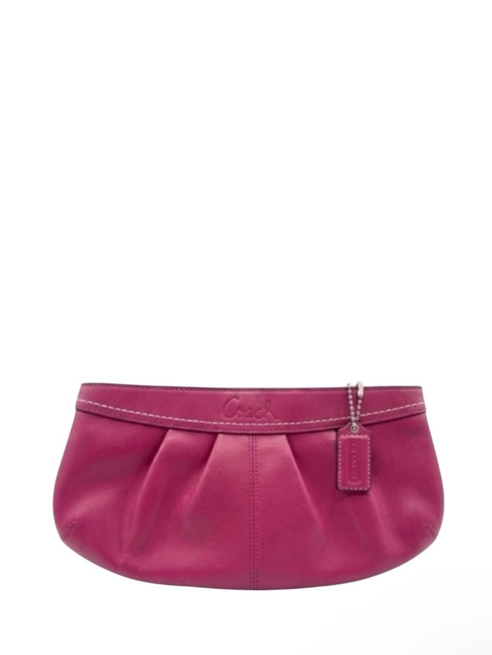 Coach Madison Pleated Clutch-EUC